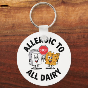 Melk Allergie Alert Sleutelhanger