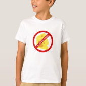 Melk/Cheese Allergy Alert T-shirt (Voorkant)