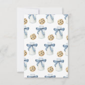 Melk & Cookies Baby shower - Dank u kaart (Achterkant)