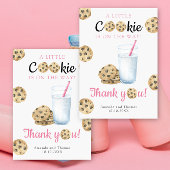 Melk & Cookies Baby shower - Dank u kaart
