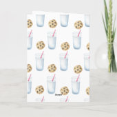 Melk & Cookies Baby shower - Dank u kaart (Achterkant)