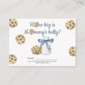 Melk Cookies Hoe groot is mama's buik spel Informatiekaartje (Voorkant)