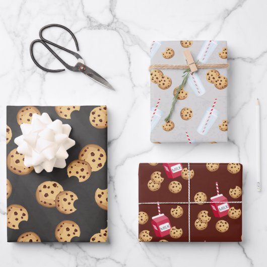 Melk & Cookies Wrapping Paper – Chocolade Chip Coo (Voorkant)