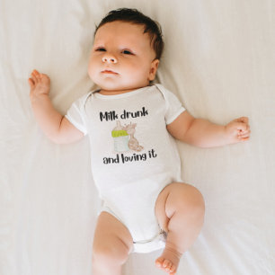 Melk drink en geliefd romper