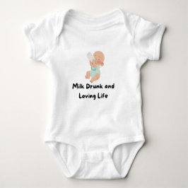 👶 "Melk Drink en liefdevol leven" Baby T-shirt 🍼