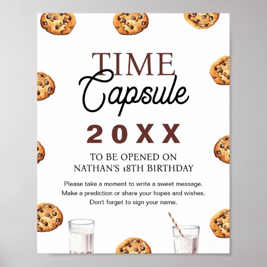 Melk en Cookies 1e Verjaardag Tijd Capsule Poster (Voorkant)