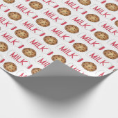 Melk en Cookies Chocolade Chip Cookie Milkman Cadeaupapier (Hoek)