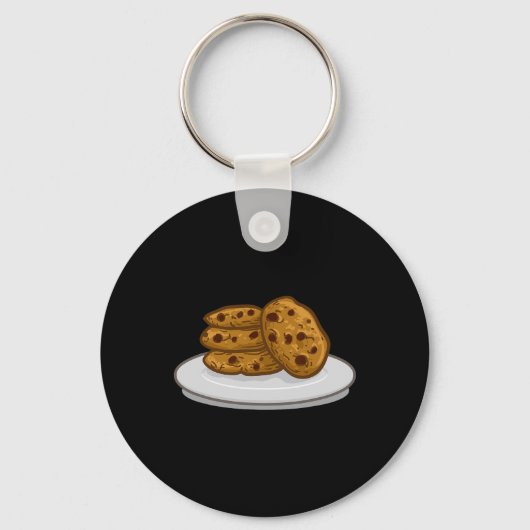 Melk en Cookies Outfit Matching Halloween Cookie Sleutelhanger (Voorkant)
