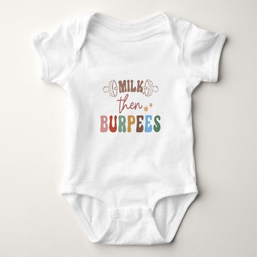 Melk en dan Burpees Romper (Voorkant)