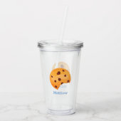 Melk en koekjes acryl drinkbeker (Achterkant)
