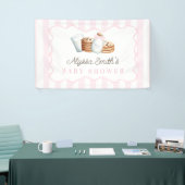 Melk en koekjes baby shower spandoek (Beurs)