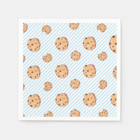 Melk en koekjes Blue Birthday Paper Bord