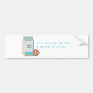 Melk en koekjes bumpersticker