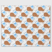 Melk en koekjes cadeaupapier (Vlak)