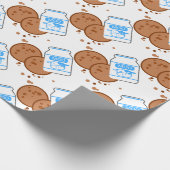 Melk en koekjes cadeaupapier (Hoek)