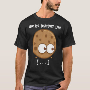 Melk en koekjes die we met elkaar verbinden als ov t-shirt