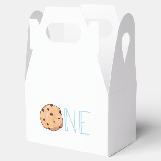Melk en koekjes Eén koekje 1e verjaardag Bedankdoosjes (Geopend)