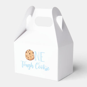Melk en koekjes Een stoere cookie 1e verjaardag Bedankdoosjes