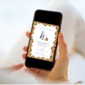 Melk en koekjes kruimel Blauw Verjaardagsfeest Kaart