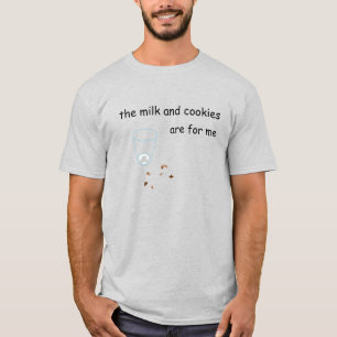 Melk en koekjes kruimels shirt