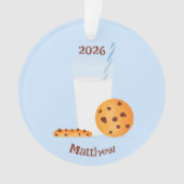 Melk en koekjes ornament (voorkant)