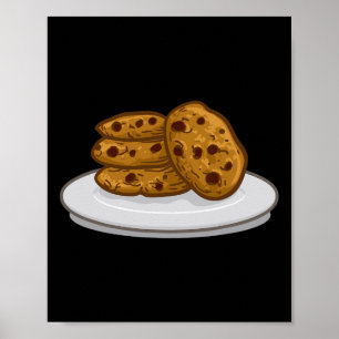 Melk en koekjes outfit bijpassende Halloween cooki Poster