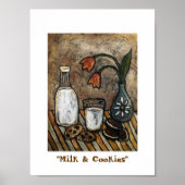 "Melk en koekjes" Poster (Voorkant)