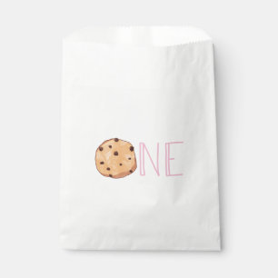 Melk en Koekjes Roze Verjaardagsfeestje Bedankzakje
