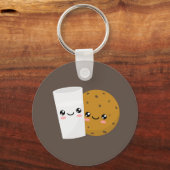 Melk en koekjes sleutelhanger (Voorkant)