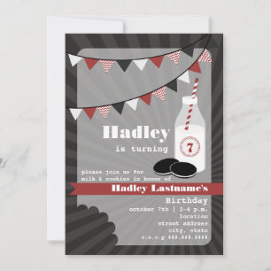 Melk en koekjes van zaterdag - chocolade koekjes kaart