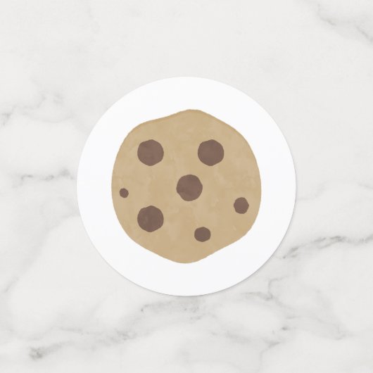 MELK EN KOEKJES VERJAARDAGSFEEST DECOR CONFETTI (Kleine voorkant)