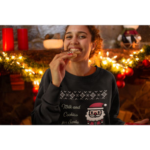 Melk en koekjes voor Santa Ugly Christmas Sweater