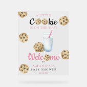 Melk en koekjes welkom Baby shower partij Acryl Bord (Voorkant)