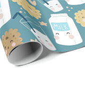 Melk- en koekjespapier cadeaupapier (Rol Hoek)