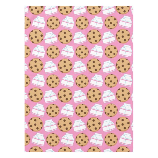 Melk- en koekjespatroon tafelkleed (Voorkant)