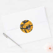 Melk, geel ronde sticker (Envelop)
