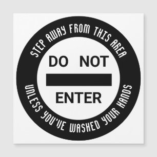 Melk GEEN ENTRY Wash Hands Magnetic Card