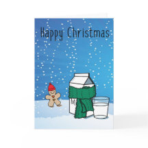 Melk & Ginger Funny Snow Christmas Wenskaart