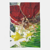 Melk in bloemen theedoek (Verticaal)