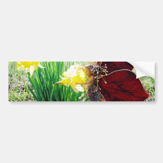 Melk in de Daffodils Bumpersticker (Voorkant)