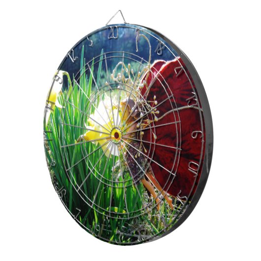 Melk in de Daffodils Dartbord (Voorkant Rechts)