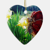 Melk in de Daffodils Keramisch Ornament (Rechts)