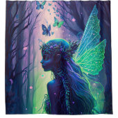 Melk in een Magical Forest Shower Curtain Douchegordijn (Voorkant)