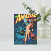 Melk in een spider web briefkaart (Staand voorkant)