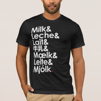 Melk is onze liefdestaal t-shirt