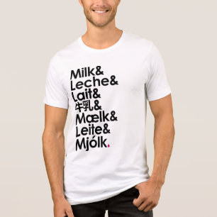 Melk is onze liefdestaal (Wit) Tri-Blend Shirt