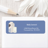 Melk Karton en Glas | Label retouradres (Insitu)