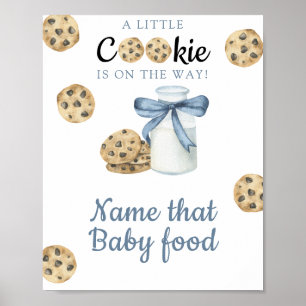 Melk & koekjes Baby shower Raad die babyvoeding Poster