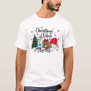Melk, koekjes, kerstboom   Christmas Vibes Mannen T-shirt