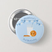 Melk & Koekjes Ronde Button 5,7 Cm (Voorkant /achterkant)